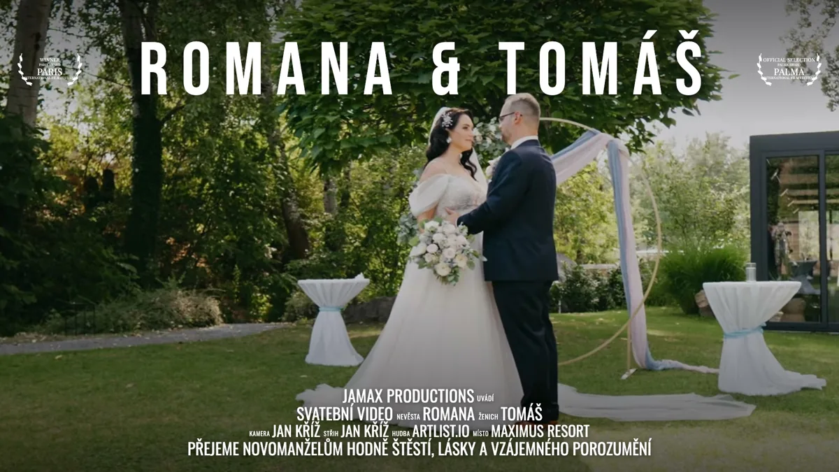 Svatební video Romana & Tomáš – Maximus Resort – svatební kameraman Jamax